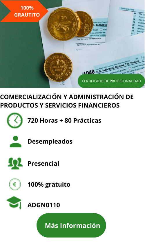 resumen curso de comercialización y administración de productos y servicios financieros. ADGN0208.